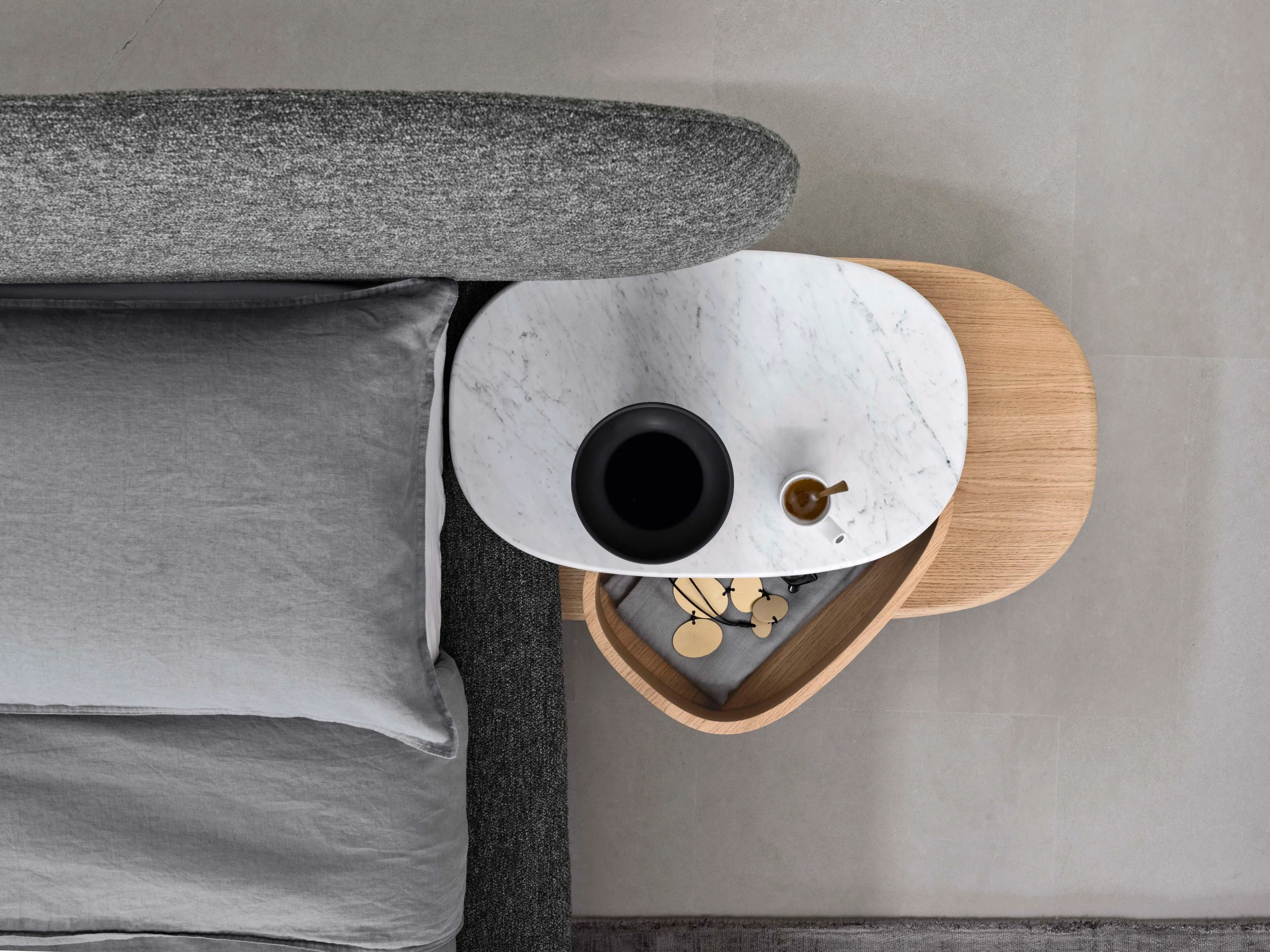 Мягкая кровать из ткани с мягким изголовьем Alf DaFrè Neyõ ARCH-00100012 - Вид №8