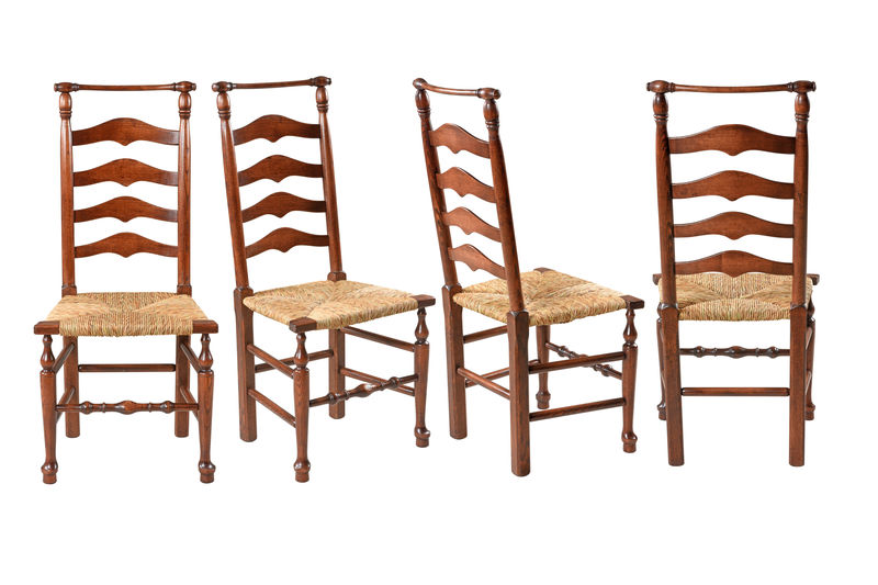 W543 Боковой стул Macclesfield Ladderback ijlbrown  - Вид №5