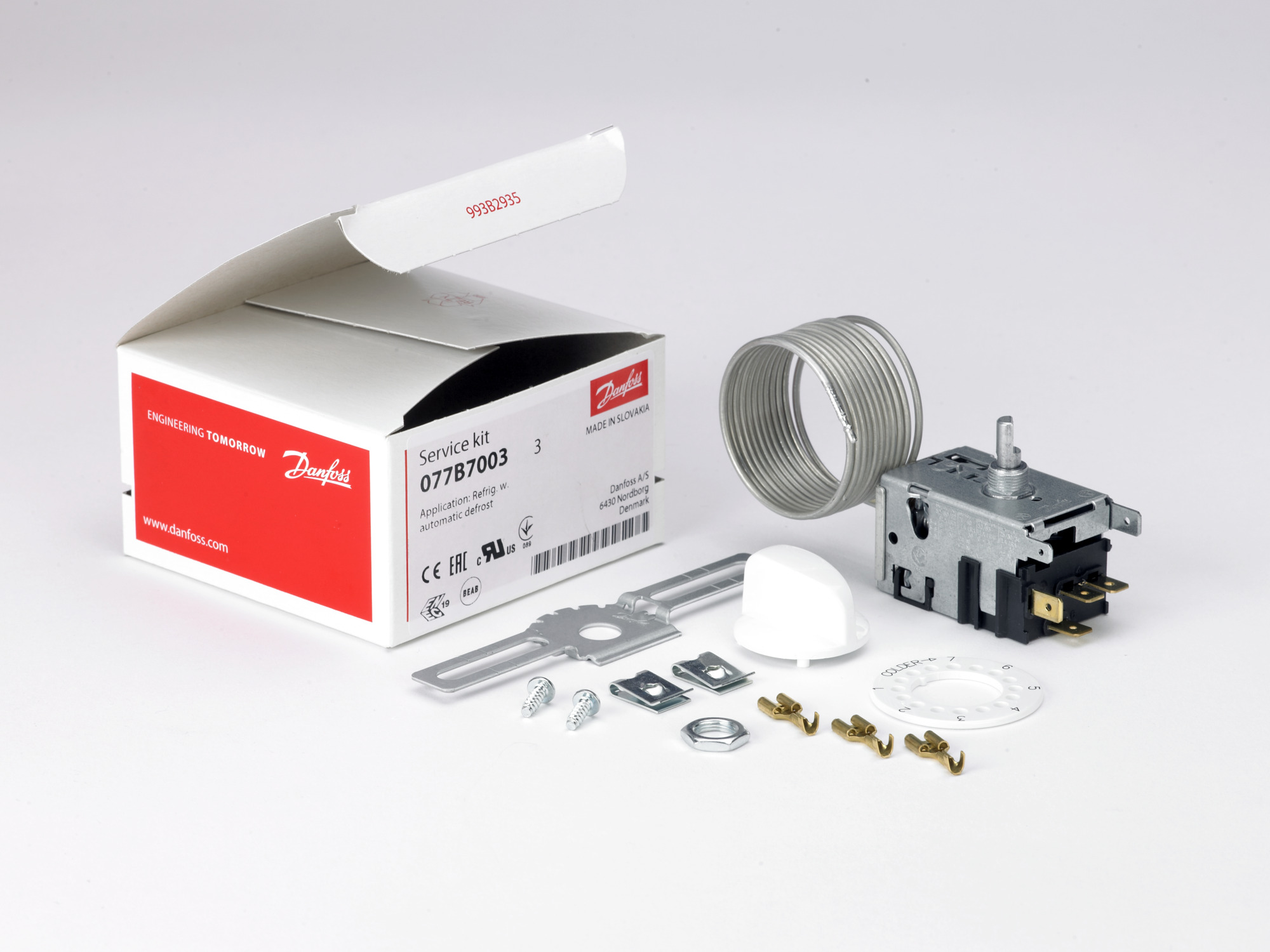 Danfoss Сервисные термостаты бытового и торгового применения 077B SERVICE THERMOSTAT NO. 1 077B7001  - Вид №7