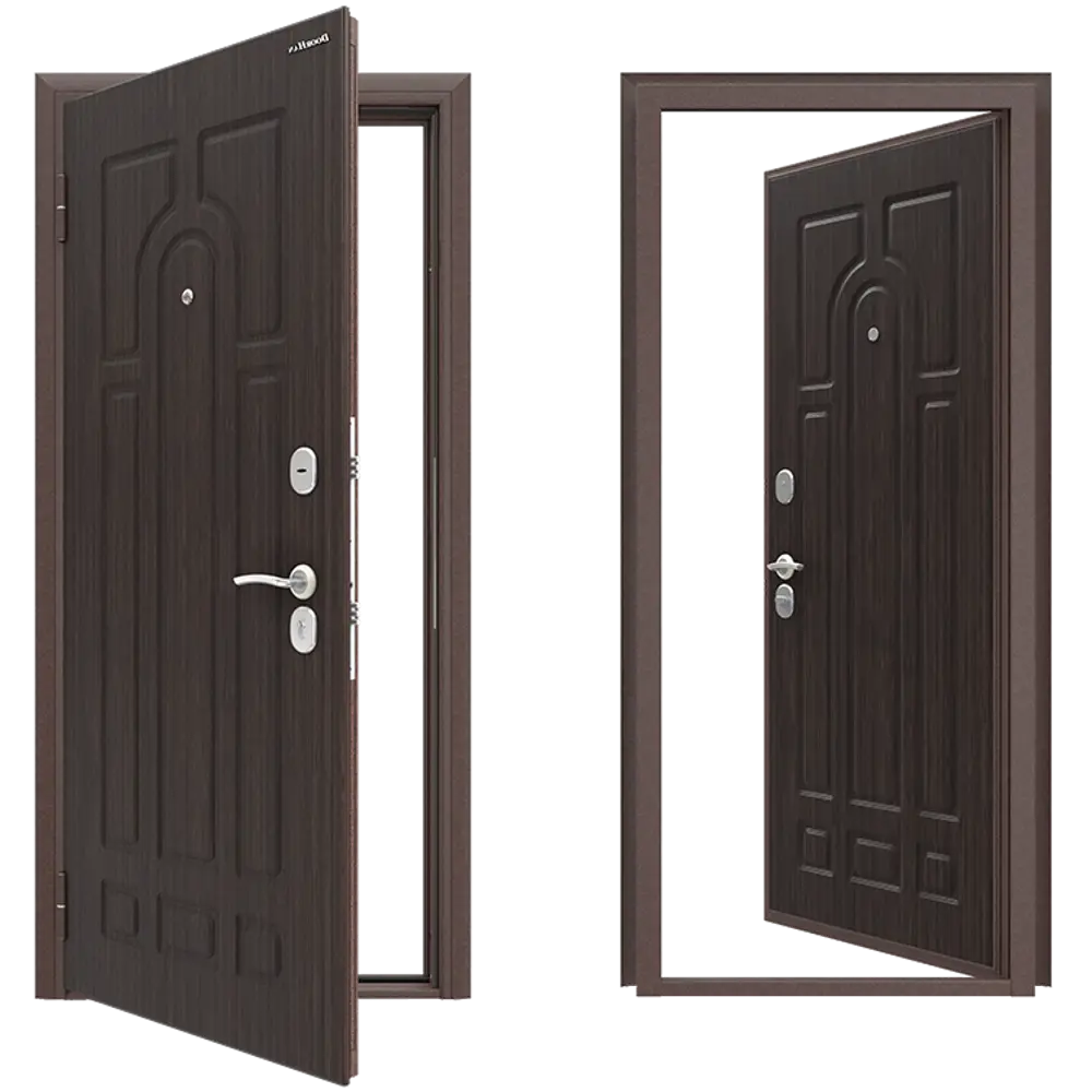 Дверь входная металлическая Оптим 88x205 см левая венге DOORHAN STLM-2069794 - Вид №1