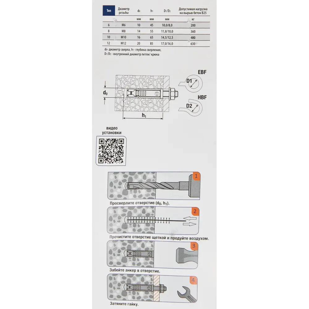 Анкер крюк-болт Sormat PFG HBF 12 2 шт STLM-2052133 - Вид №3
