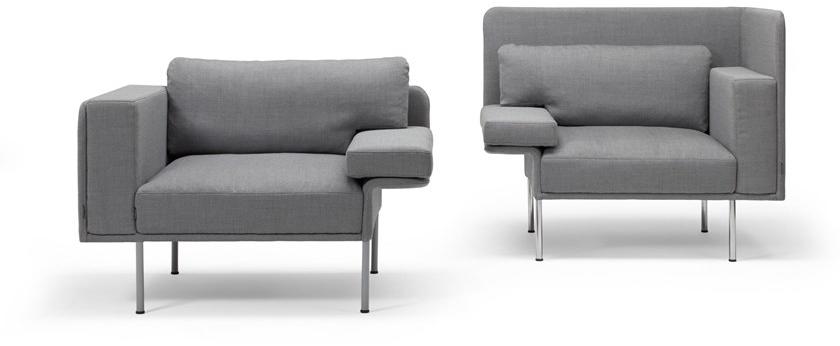 Offecct Кресло из ткани с подлокотниками Varilounge sun-id-1462486 - Вид №3