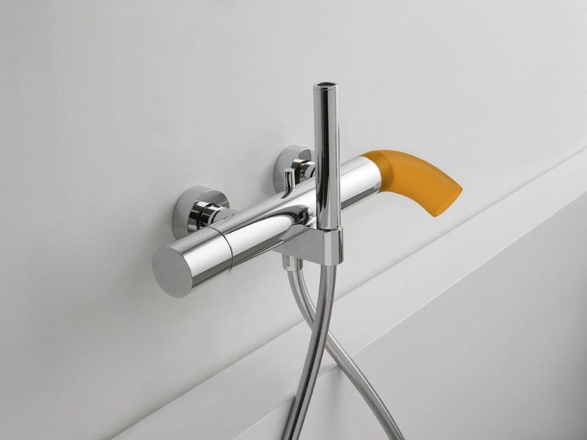 ZAZZERI Смеситель для ванны настенный с переключателем и ручным душем Pop sun-id-1431198 - Вид №1
