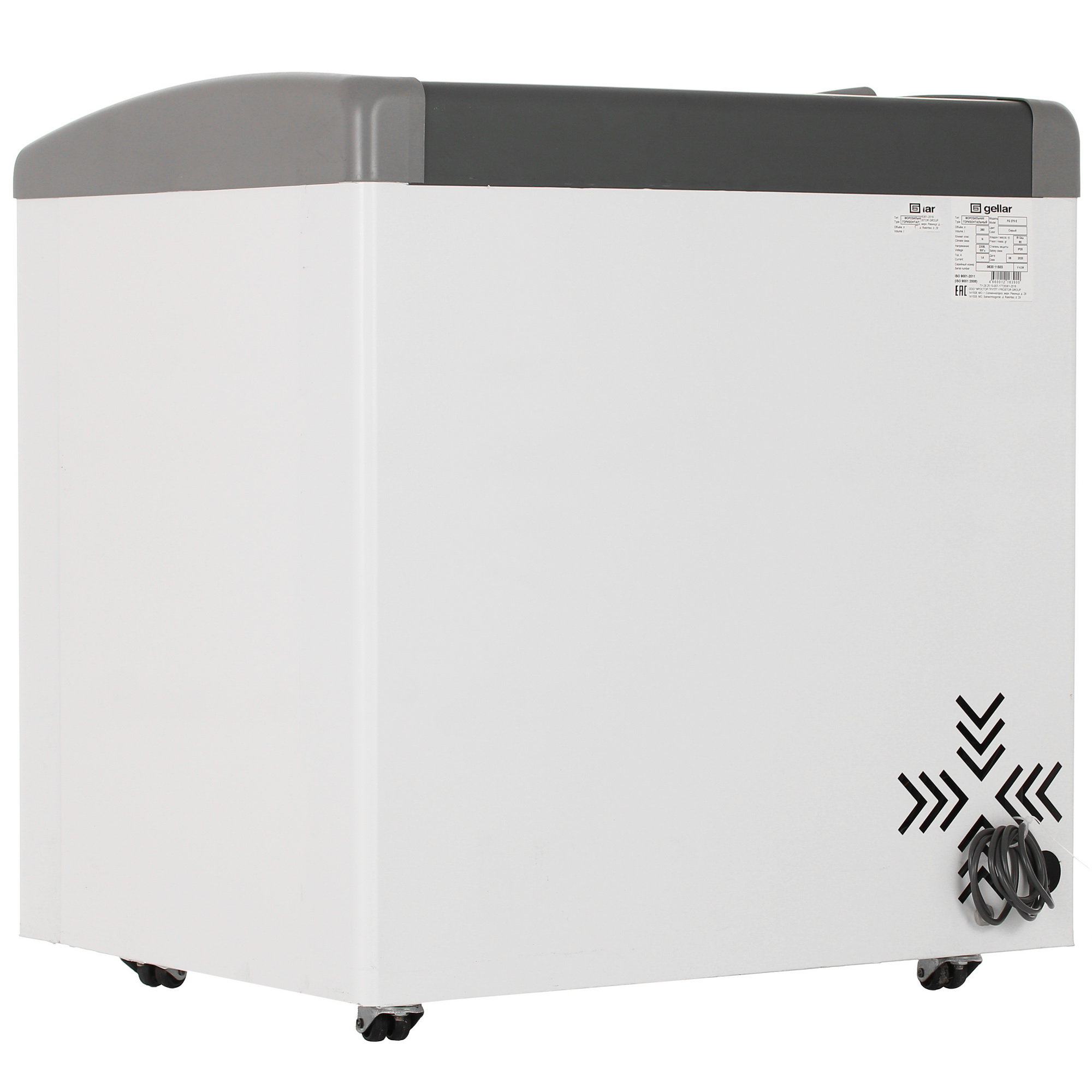 1229602 Морозильный ларь Frostor Gellar FG 275 E белый, серый STDN-0097429 - Вид №3