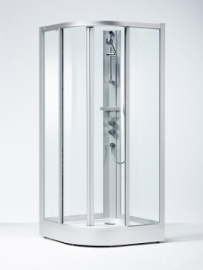 640091 IFO Душевая кабина круглая из кварца SKR NK в комплекте SKR Art NK 900 x 900 люкс