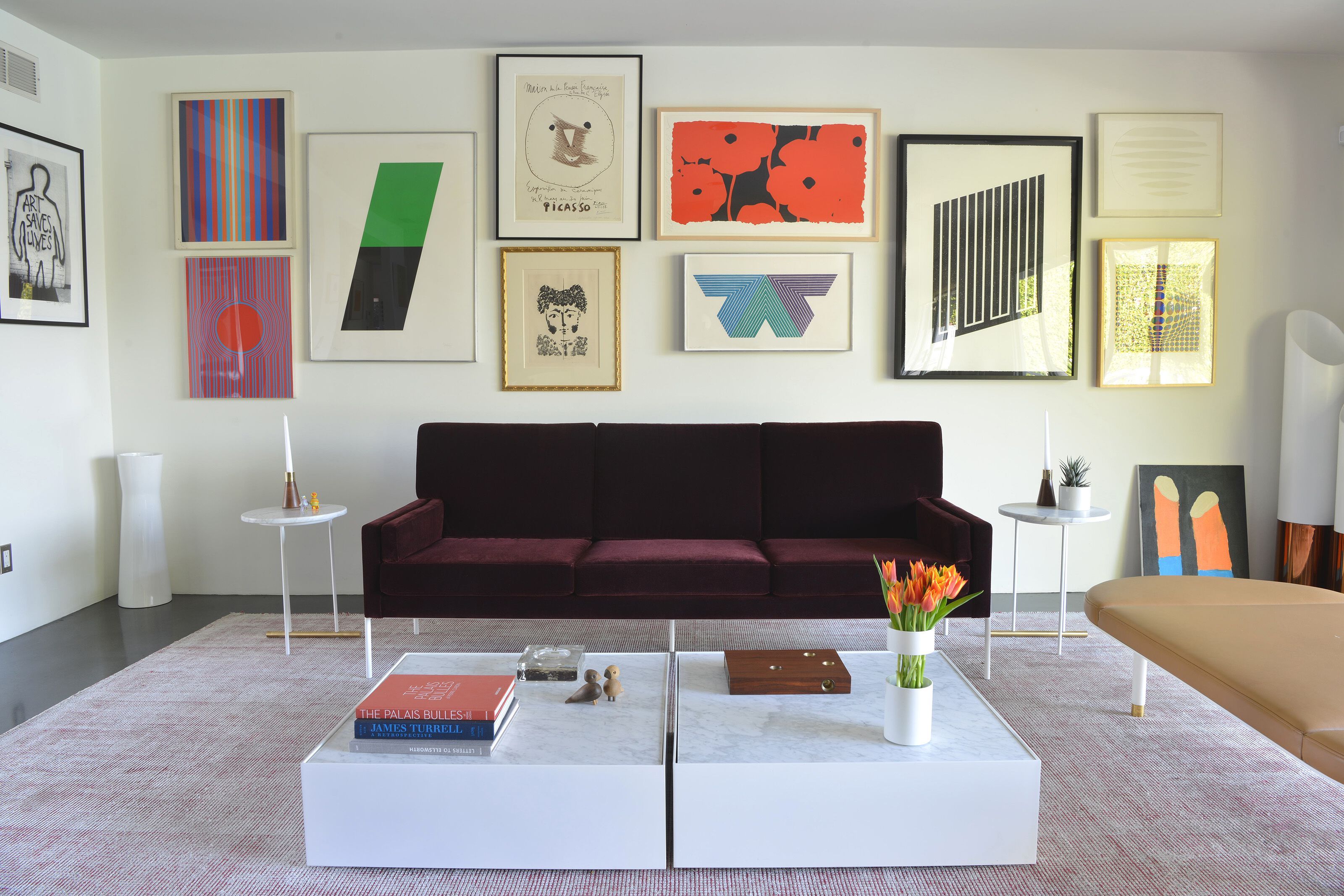 Мраморный квадратный низкий журнальный столик Phase Design BALLOT BOX ARCH-00081194 - Вид №1