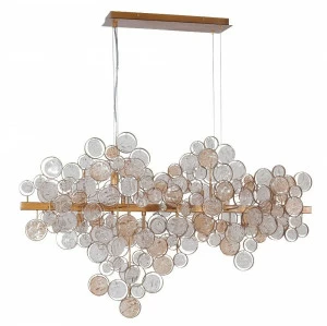 Подвесной светильник Crystal Lux Deseo SP12 L1000 Gold CRYSTAL LUX ДИЗАЙНЕРСКИЕ, DESEO 102834 Золотой