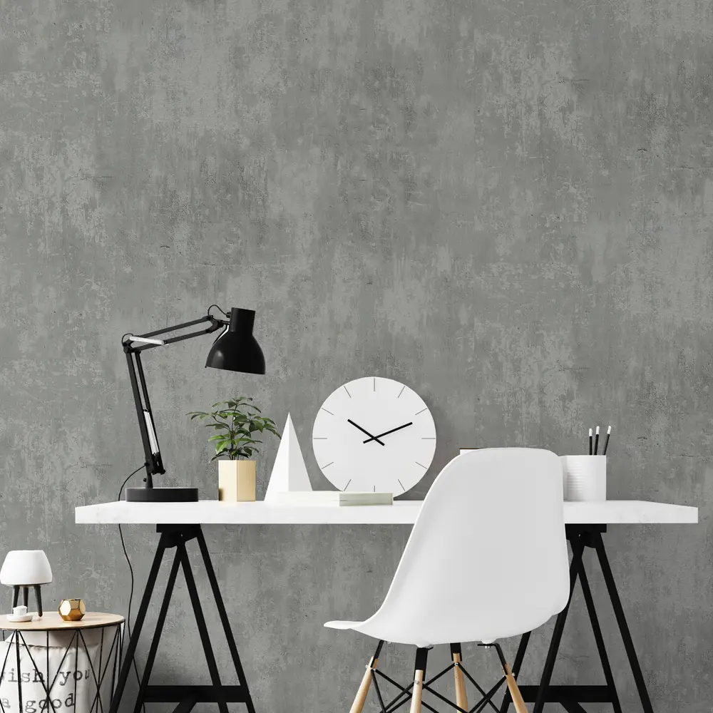 Обои флизелиновые Wall Decor Лофт темно-серые 1.06 м 75307-41 STLM-2185484 - Вид №3