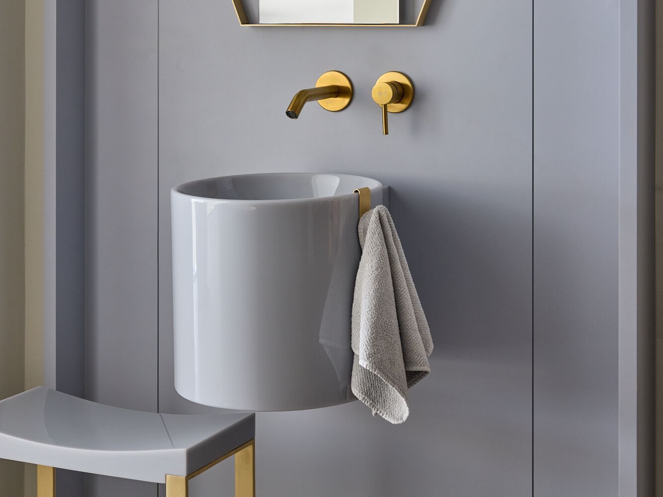 Смоляная подвесная ручная мойка Vallvé VEXO ARCH-00079965