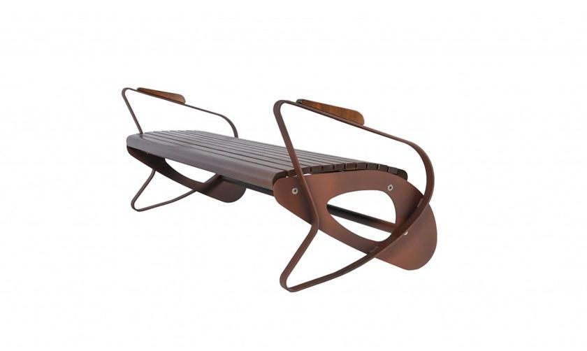 Euroform W Скамья из дерева с подлокотниками без спинки  1005  - Вид №1