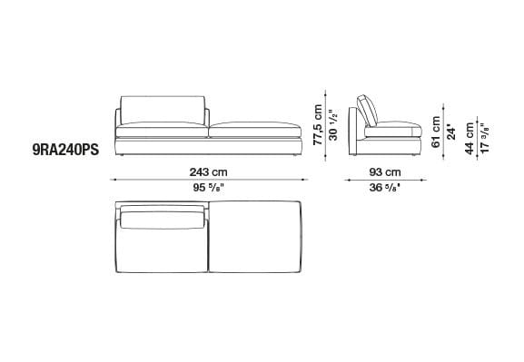 Ткань диван B&B Italia Ричард ARCH-00082196 - Вид №27