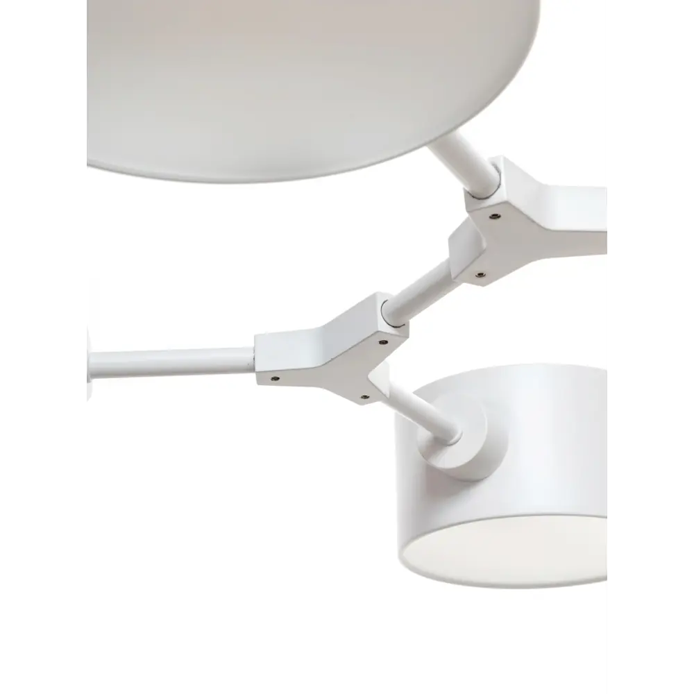 Люстра на штанге Lamplandia Bekker White L1314, 6 ламп, 20 м², цвет белый STLM-2074290 - Вид №3