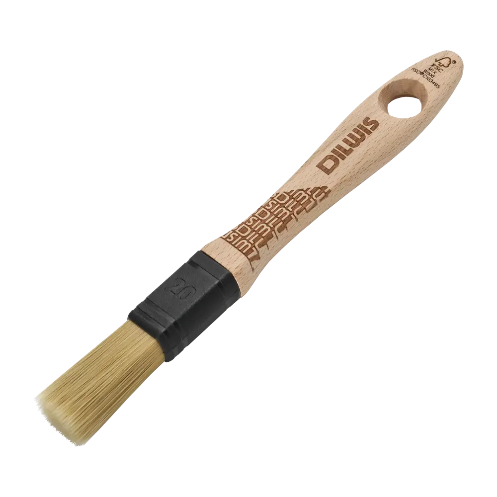 Кисть круглая универсальная 20 мм DILWIS синтетическая щетина STLM-2179041