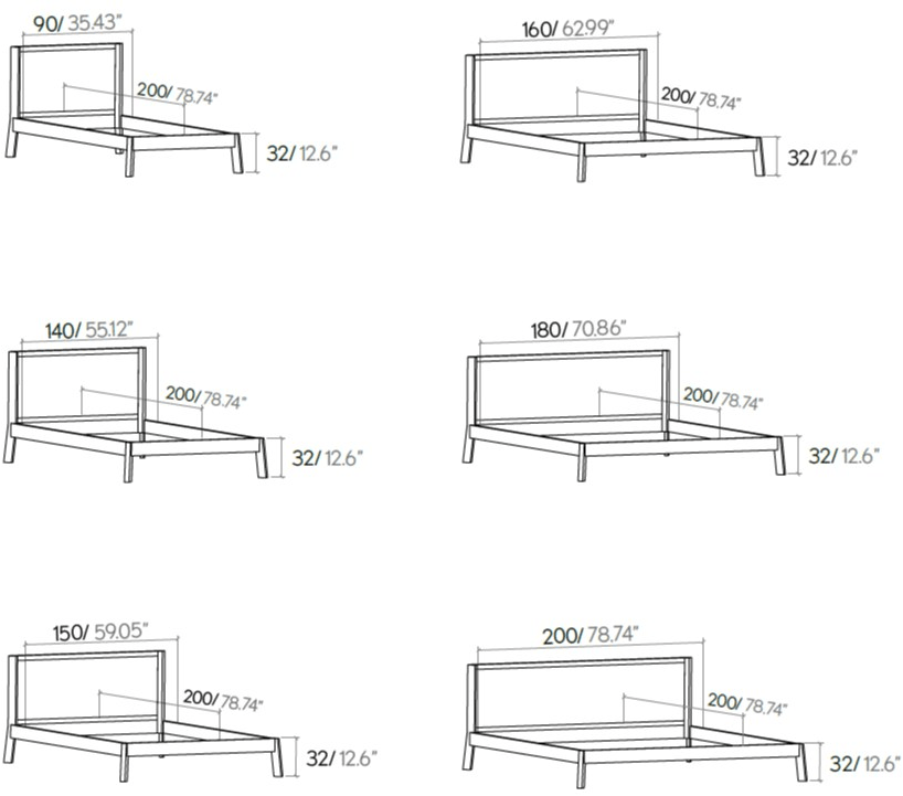 Punt Деревянная кровать с мягким изголовьем Breda sun-id-1488497 - Вид №5