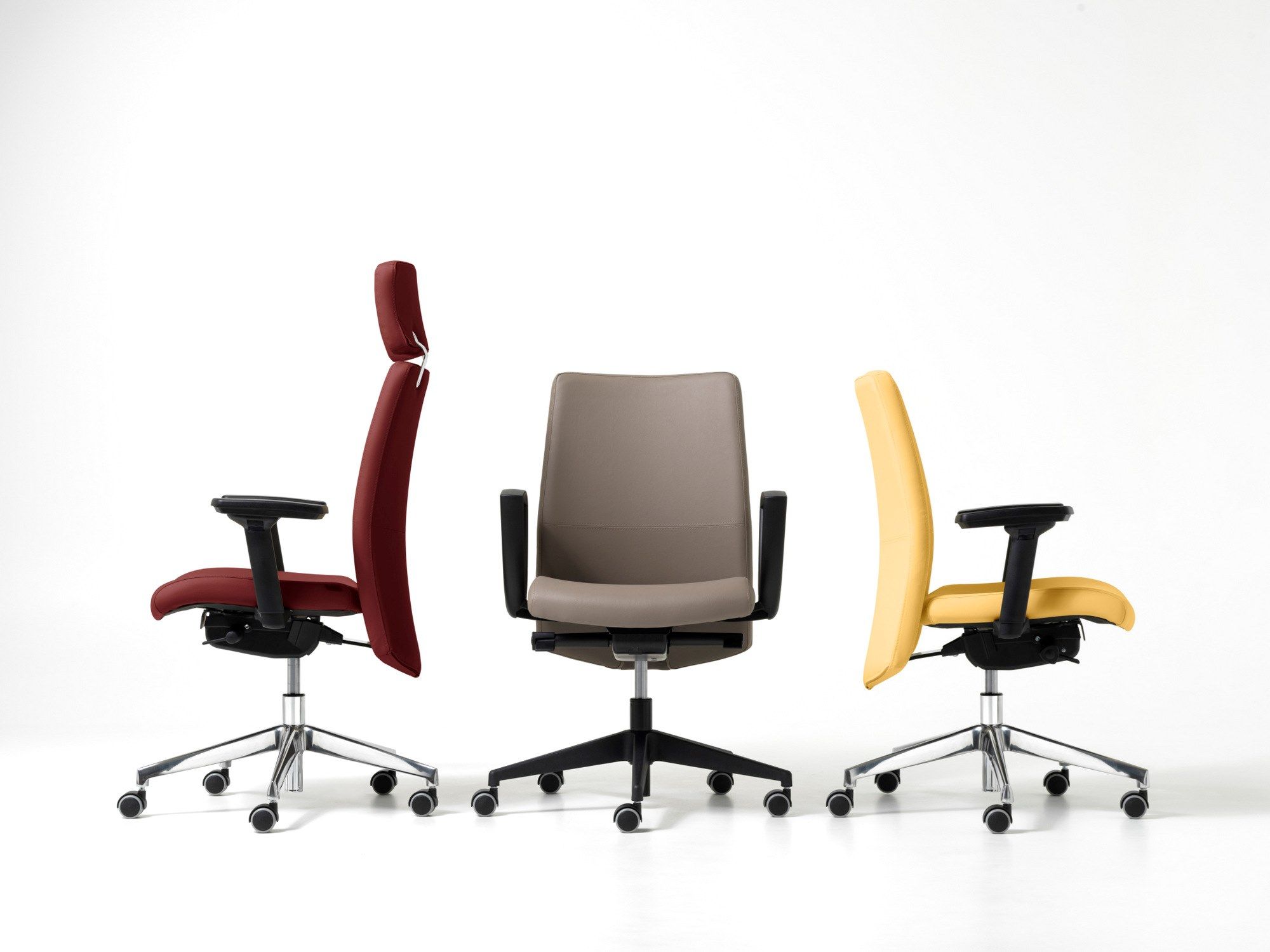 Офисное кресло руководителя из искусственной кожи с колесами Diemme Duke ARCH-00033421 - Вид №5