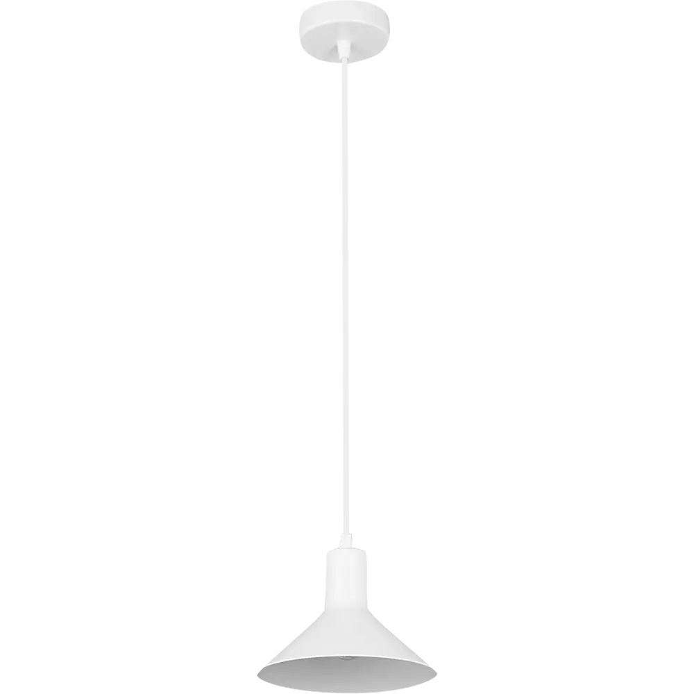 Подвесной светильник Vitaluce Клод вайт 1 лампа 3м² Е27 цвет белый матовый STLM-2125873