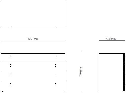 PRADDY Деревянный лакированный комод Serenade Ml094|ml076 Ml094~ml076 - Вид №2