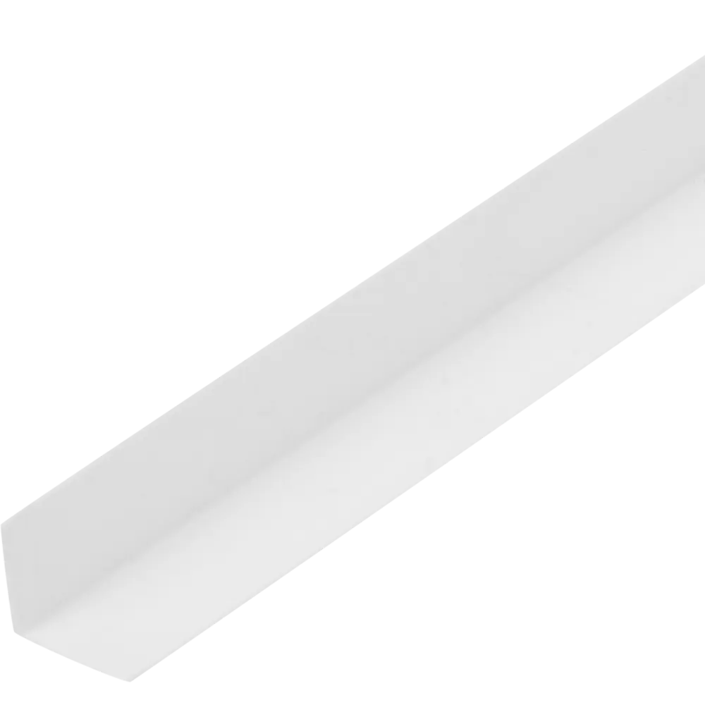 Уголок ПВХ 10x10x1x1000 мм, цвет белый GAH ALBERTS STLM-2160010