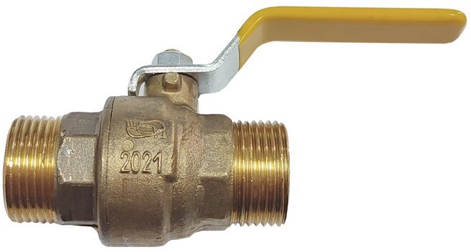 90200019 Кран шаровый газовый 00-00000404 наружная-наружная резьба 3/4" STLM-0130609 NOVOGAS