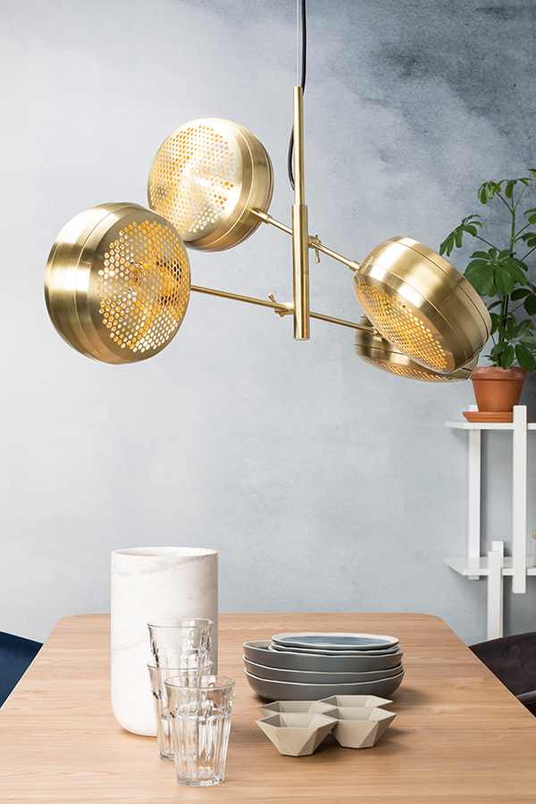 Лампа подвесная Gringo Multi, золотая Zuiver 5300122 - Вид №3