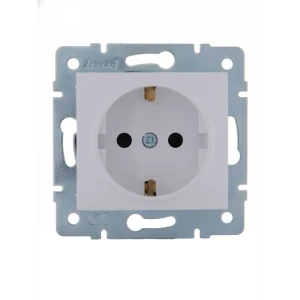 Розетка Lezard Karina с защитой от детей цвет белый