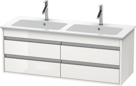 KT643300707 Ketho Тумбочка подвесная Бетонно-серый матовый декор Duravit - Вид №2