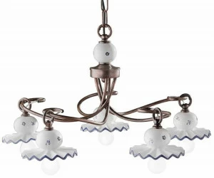 FERROLUCE Керамическая люстра прямого света в классическом стиле Roma C403-5