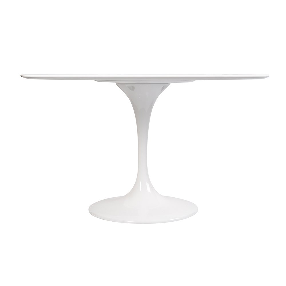 Обеденный стол круглый белый глянцевый 120 см Eero Saarinen Style Tulip Table SOHO DESIGN TULIP 131564 Белый - Вид №1