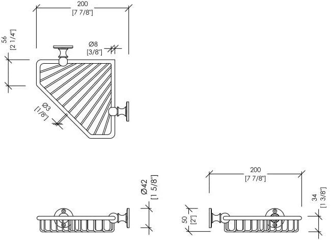 Латунная настенная мыльница для душа Devon&Devon первый класс ARCH-00088547 - Вид №2