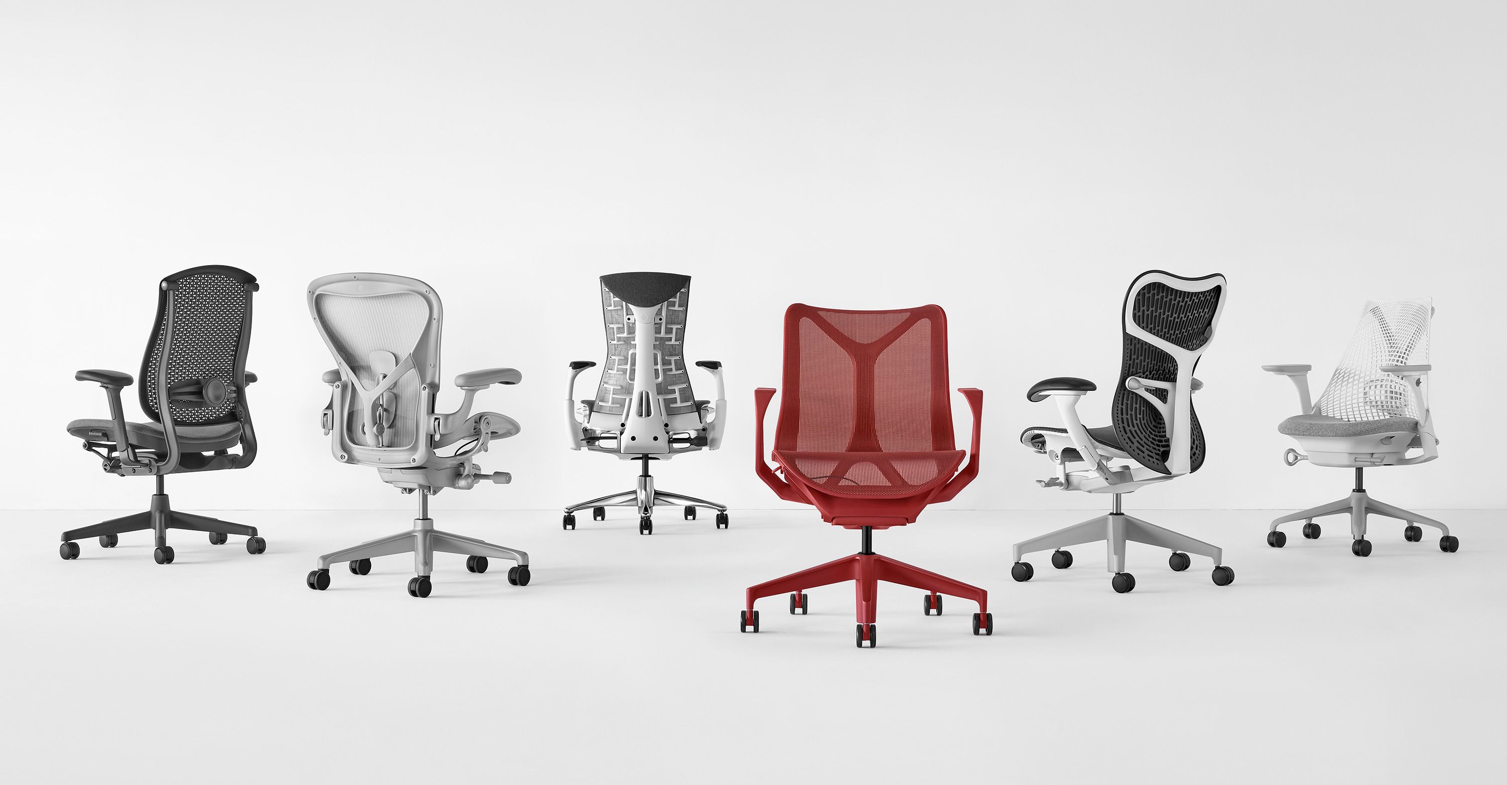 5-спицевое вращающееся офисное кресло с колесами Herman Miller Aeron ARCH-00152986 - Вид №20