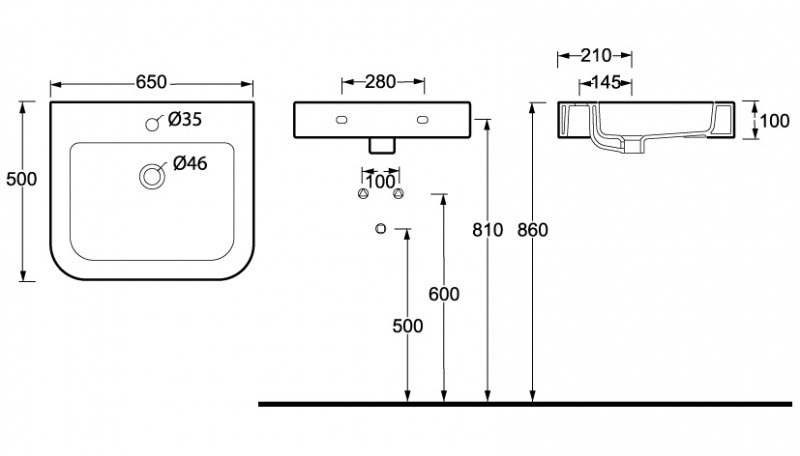 Раковина BelBagno ALISE Напольная раковина стоящая овальная BELBAGNO Alise - Вид №1