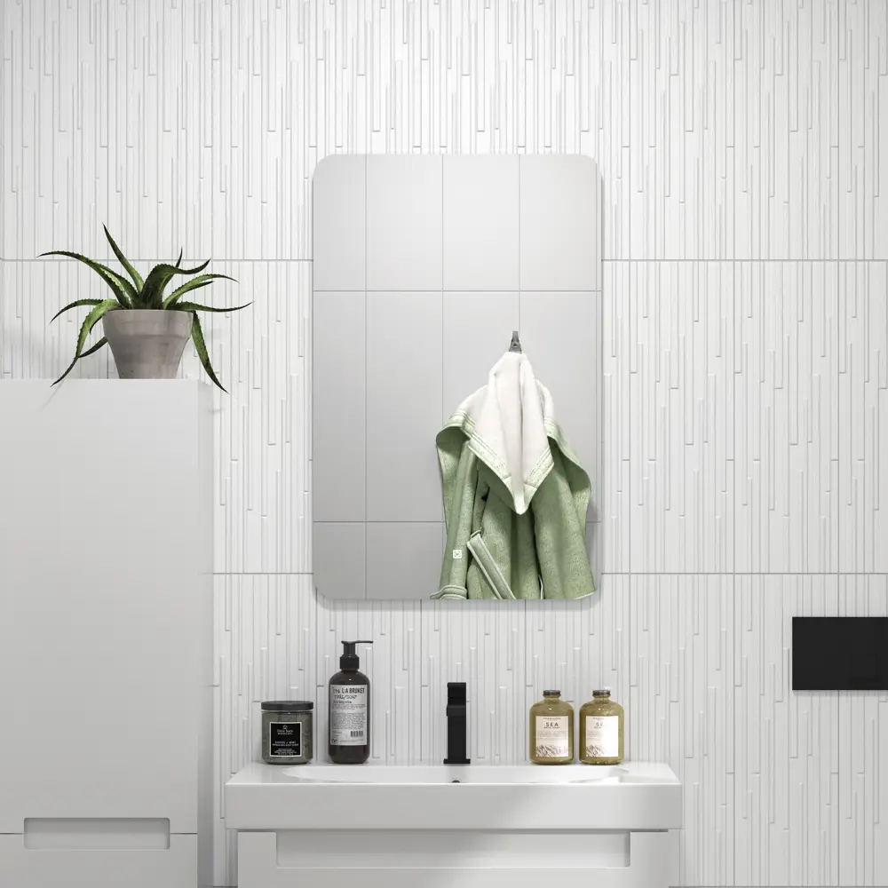 Плитка настенная Kerama Marazzi Сигма 20x60 см 1.2 м² матовая цвет белый геометрия STLM-2128791