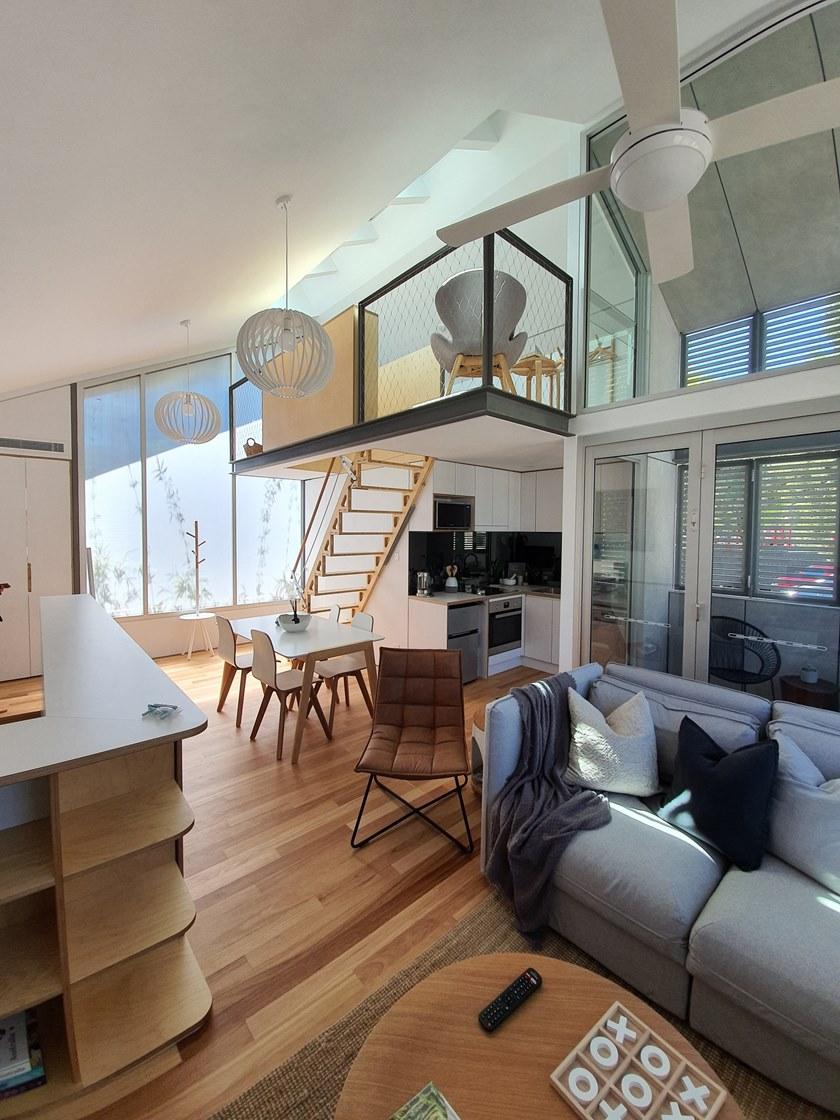 Bcompact Выдвижная лестница из дерева  Bhs-01  - Вид №5