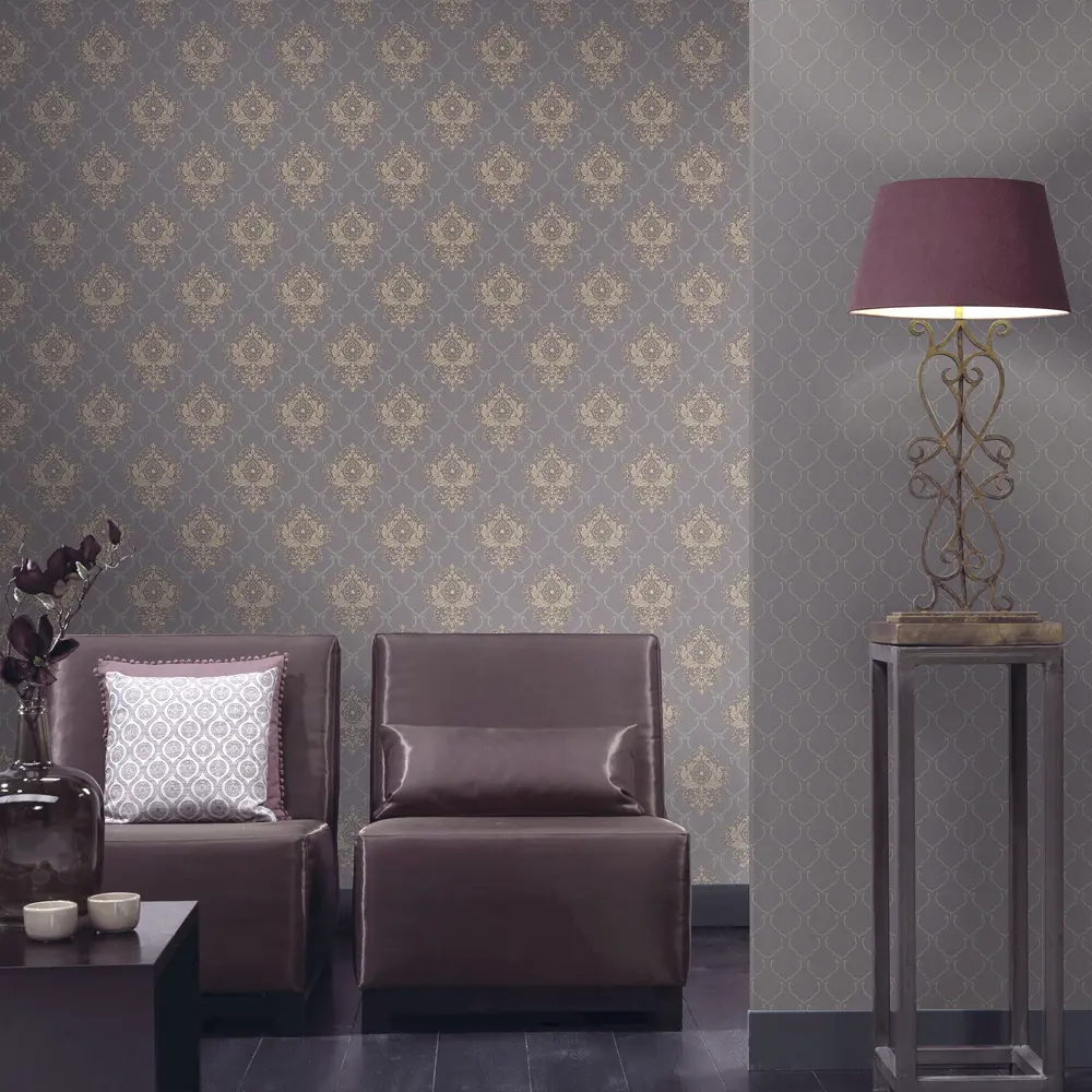 Обои флизелиновые Erismann Violetta серые ЭР3783-6 1.06 м STLM-2194617 - Вид №2