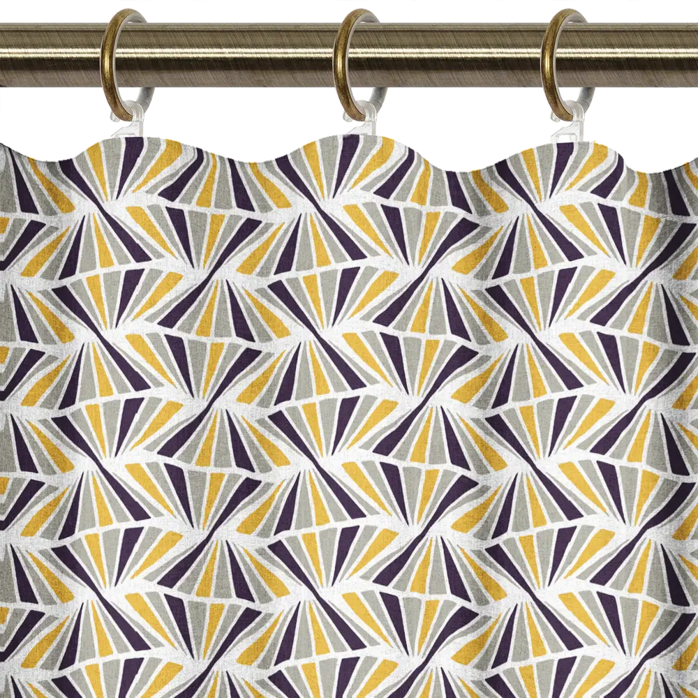 Штора на ленте для кухни «Калейдоскоп» 145x180 см цвет мультиколор LINEN WAY STLM-2060785 - Вид №2