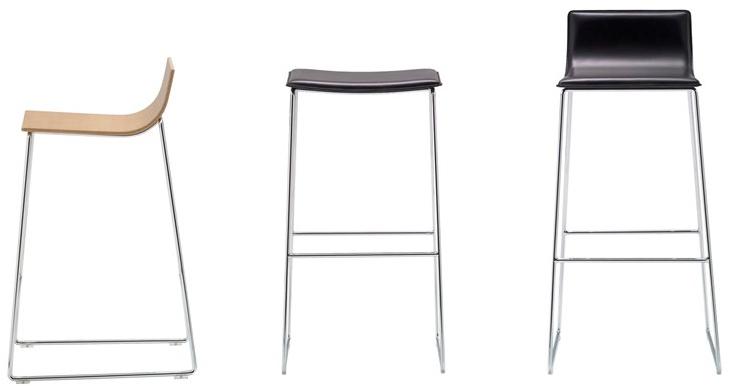 Andreu World Барный стул на санках Lineal Bq0592 - Вид №6