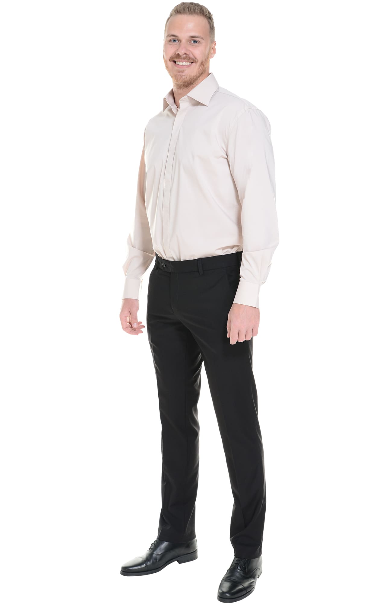 62442 Рубашка мужская  beige El-Risto  Корпоративная одежда  размер 42/170-176  - Вид №4