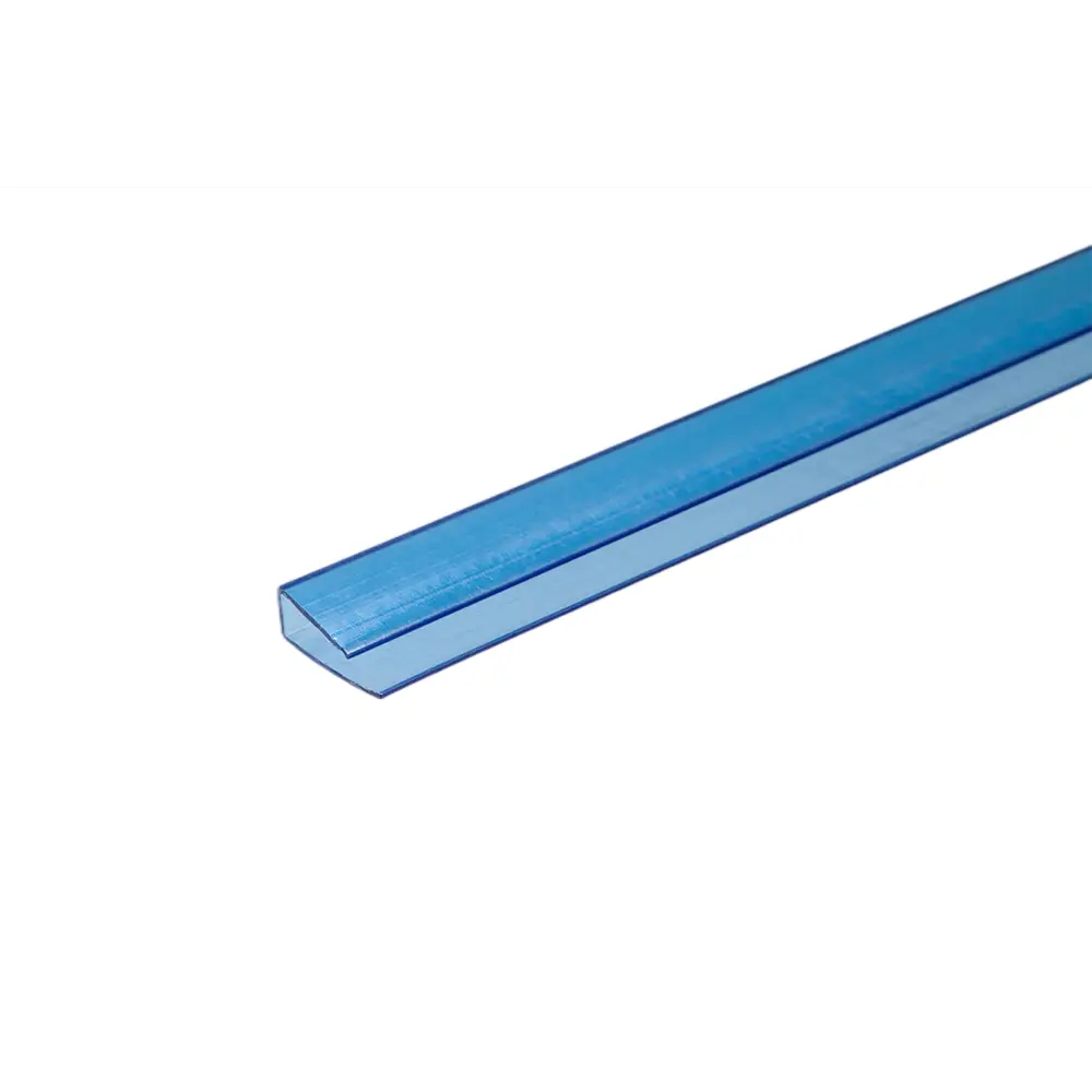 Профиль торцевой для поликарбоната Колибри 6 мм 2.1 м синий Santreyd STLM-2184385