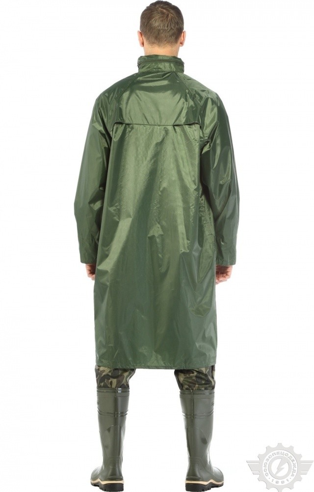 4957151 Плащ "Альбатрос ЛАЙТ" влагозащитный зеленый  Непромокаемая спецодежда  размер XL  - Вид №5