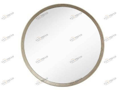Зеркало круглое серебряное в тонкой раме Foyle PUSHA ДИЗАЙНЕРСКИЕ 062596 Серебро 