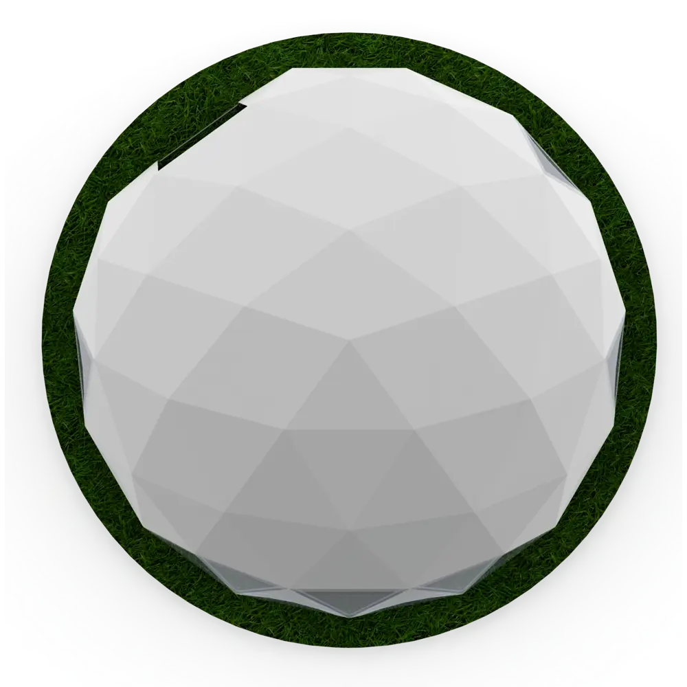 Павильон "Геокупол" ø6 м сталь/ПВХ белый Santreyd STLM-2063417 - Вид №4