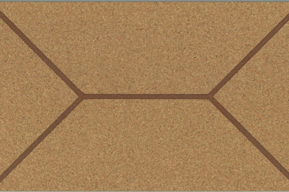 315 048 681 Пробковая 3D-плитка для стен Terracotta GRANORTE Groovy - Вид №1