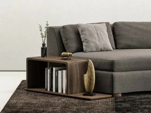 DE.CI Приставной столик из орехового дерева с полкой для журналов Claw 12-unit-100