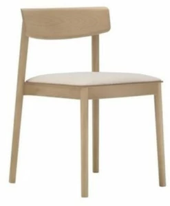 Andreu World Штабелируемый стул из бука со встроенной подушкой Smart Si0611