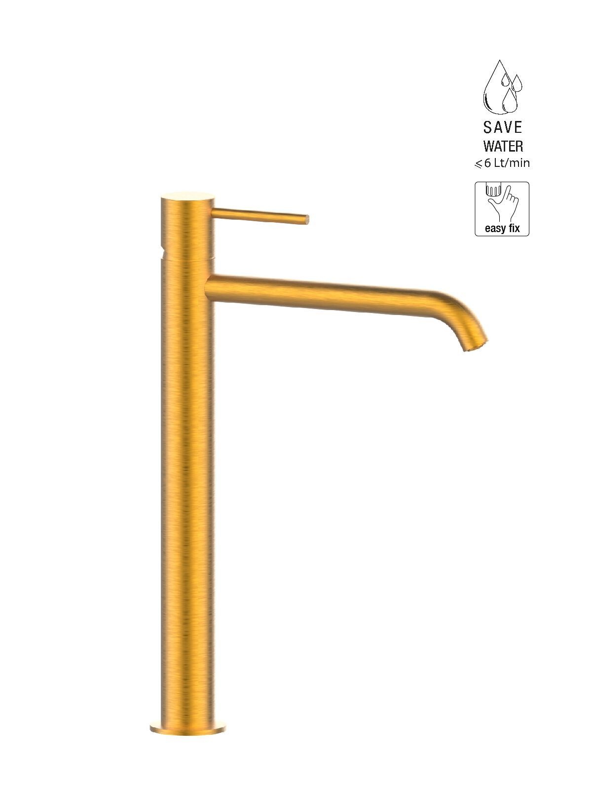 Однорычажный смеситель для раковины с высоким верхом Rubinetterie Frattini Pepe XL ARCH-00048045 - Вид №23