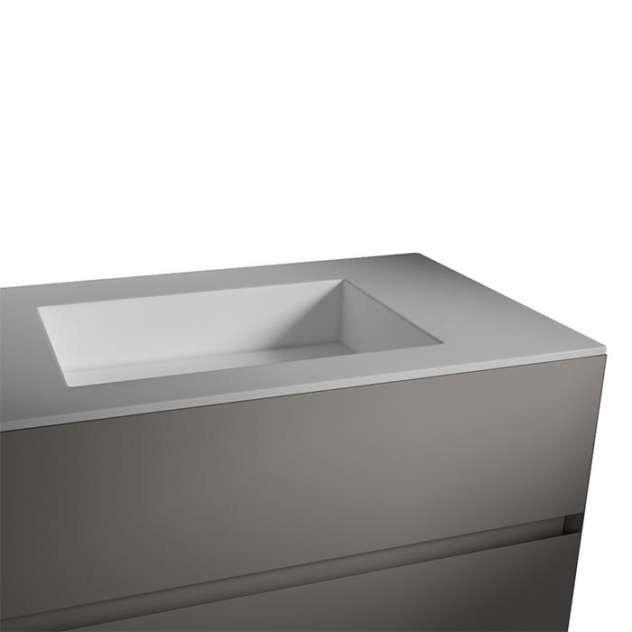 ED-ST31 Edone Интегрированный умывальник Quadra ВСТРОЕННЫЙ БАК Интегрированная поверхность ванны Quadra с отделкой Stonematt 