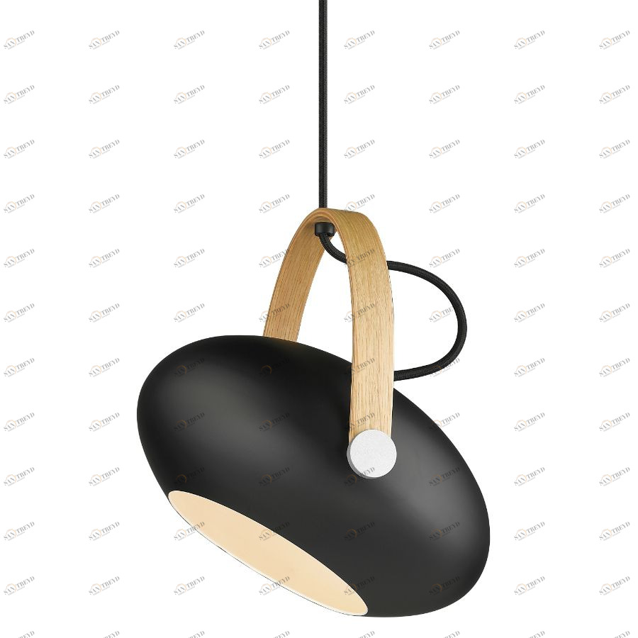 Светильник подвесной D.C, Ø26, черный/дуб Halo Design 734344