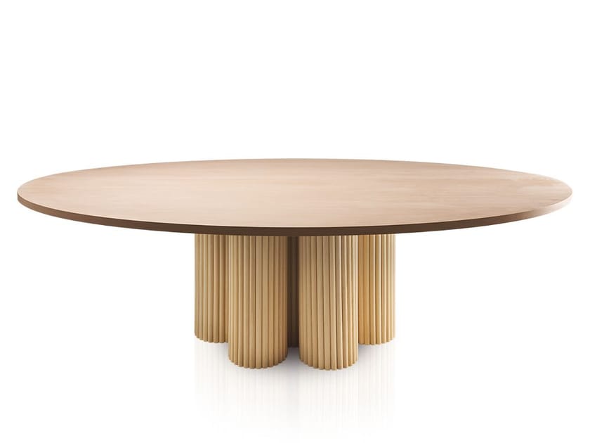 Круглый деревянный стол Vela Arredamenti TRILOGY 7 WOOD ARCH-00050664