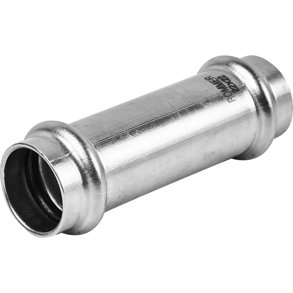 Муфта надвижная Rommer 22 мм ВПр нержавеющая сталь STLM-2031801