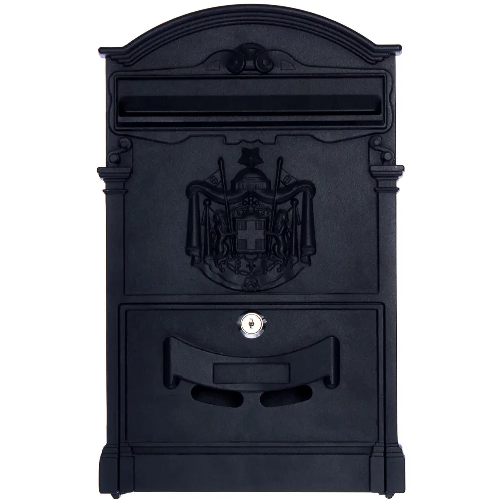 Ящик почтовый Standers MB-002, алюминий/сталь, цвет чёрный STLM-2137897 - Вид №1